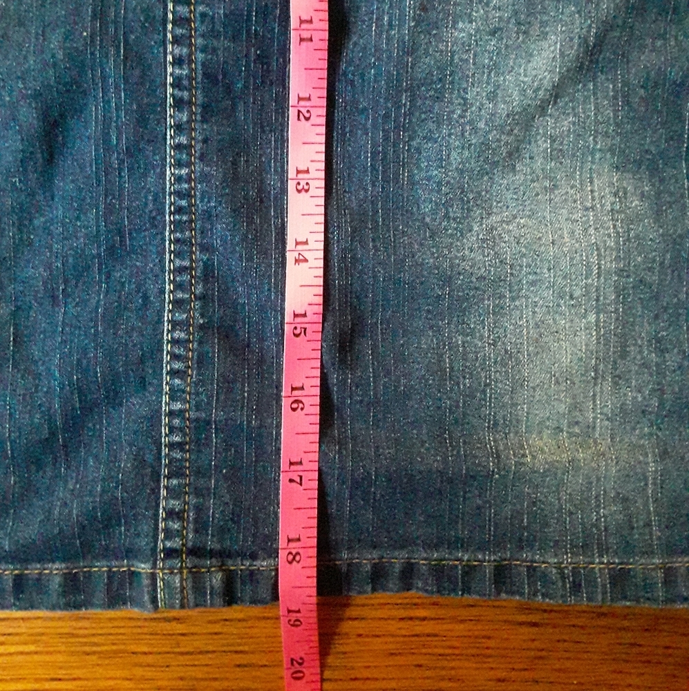 Apple Bottoms Vintage Jeans Skirt Size 9/10. Denim. Women's - Picture 6 of 7